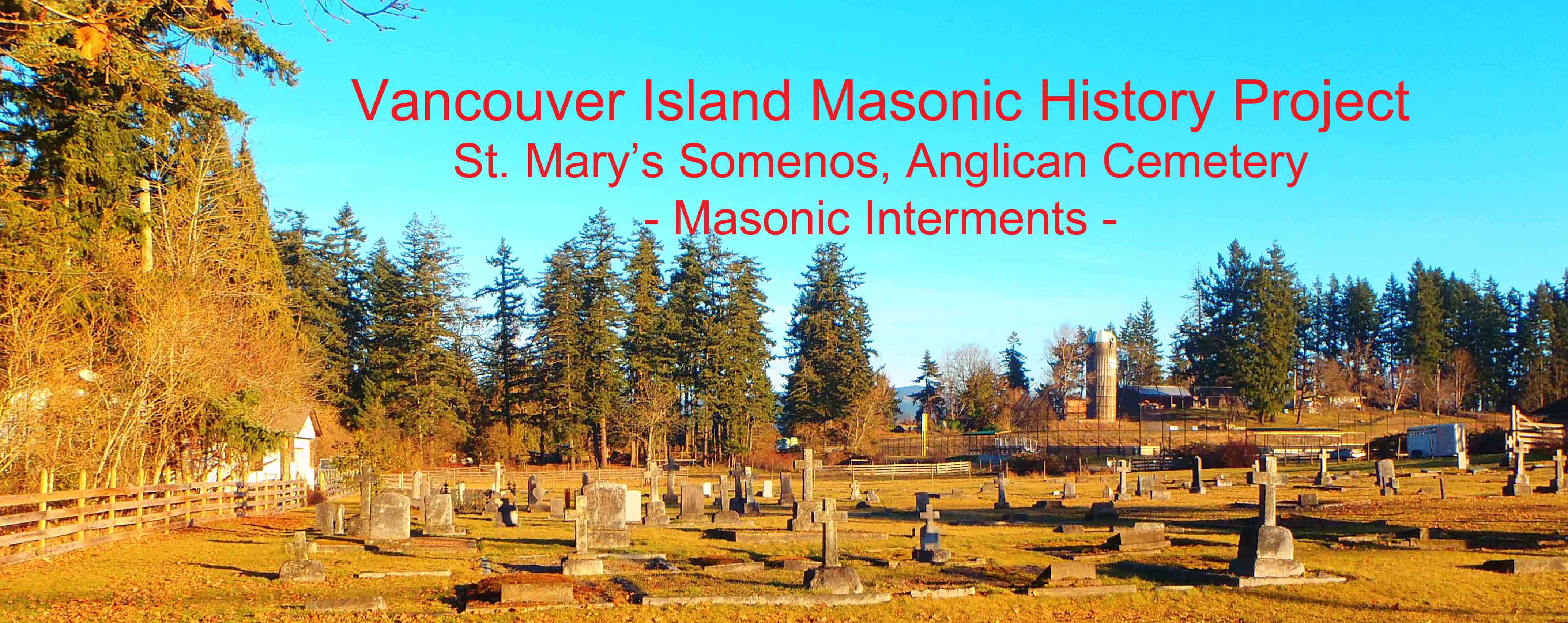 St. Mary's Somenos Anglican cemetery-Masonic Interments